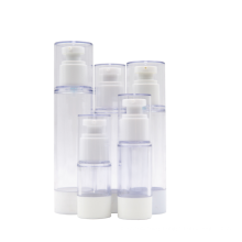15ml 30ml 50ml 80ml 100ml 120ml AS plastic pump spray empty cosmetic airless bottle for cream liquid lotion serum skin care